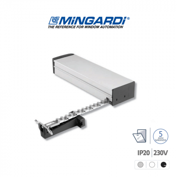 MICRO 02 Mingardi attuatore a catena per finestre vasistas e a sporgere
