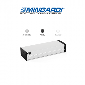 Attuatore a catena Mingardi Micro 02 corsa 250//365 mm 230 V 150//300 N Bianco