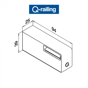 Supporto corrimano satinato mod 4134