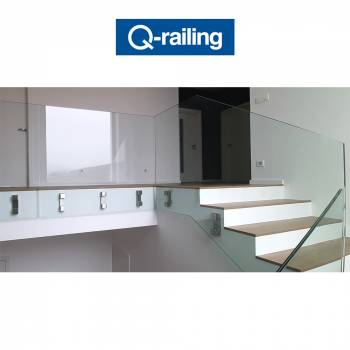 Q-Railing - adattatore per vetro con base piatta Easy Glass 4762