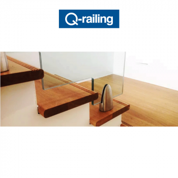 MOD 6000 Q-Railing morsetti per vetro a pavimento Easy Glass