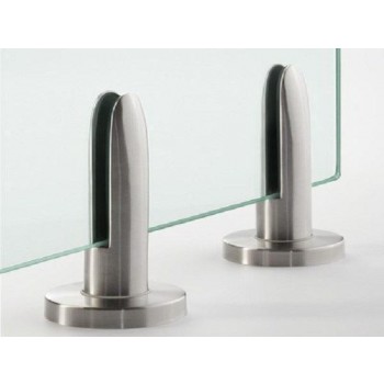 MOD 6100 Q-Railing morsetti per vetro a pavimento Easy Glass