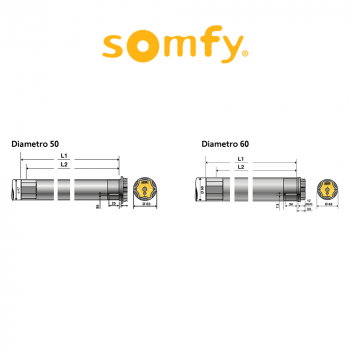 OREA RTS Somfy motore per tende da sole cassonate