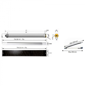 OXIMO 40 WIREFREE RTS Somfy motore radio per tapparelle