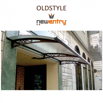 OLDSTYLE Royal Pat sporgenza 125 cm - Pensilina con tetto satinato per esterni