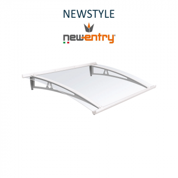 NEWSTYLE Royal Pat - Pensilina con tetto satinato per esterni sporgenza 125 cm