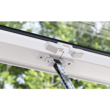 SIRIUS - Attuatore slim per ventilazione naturale con cover in alluminio e staffe invisibili