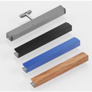SIRIUS - Attuatore slim per ventilazione naturale con cover in alluminio e staffe invisibili.