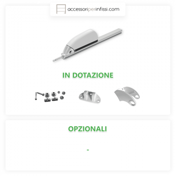 KIMO 202 Nekos attuatore a catena ad incasso a scomparsa per finestre a sporgere e vasistas