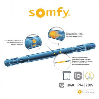 SONESSE ULTRA 50 WT Somfy motore radio per tende interne e tende a rullo