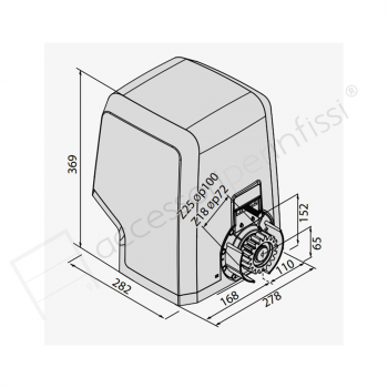 ICARO SMART AC A2000 BFT operatore per cancelli scorrevoli