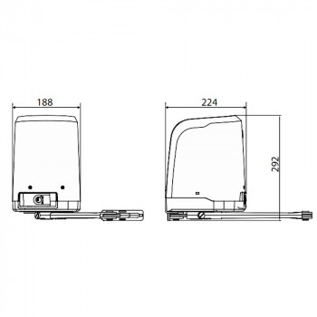VIRGO SMART BT A 20 KIT BFT operatore elettromeccanico a braccio articolato per ante a battente