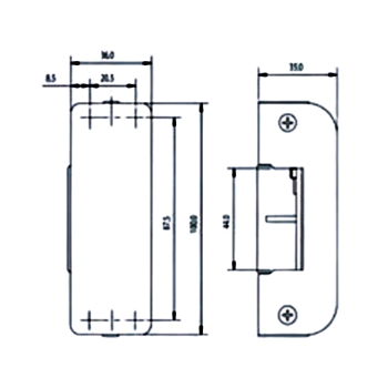 NF19700 Assa Abloy | Maniglione antipanico da applicare millennium nero