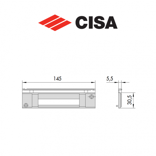 Contropiastra in nylon Cisa art. 0627827