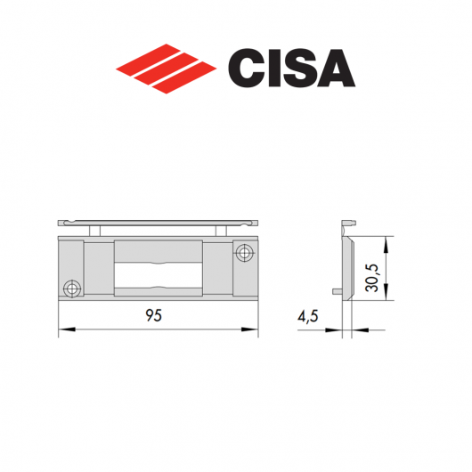 Contropiastra in nylon Cisa art. 0628727