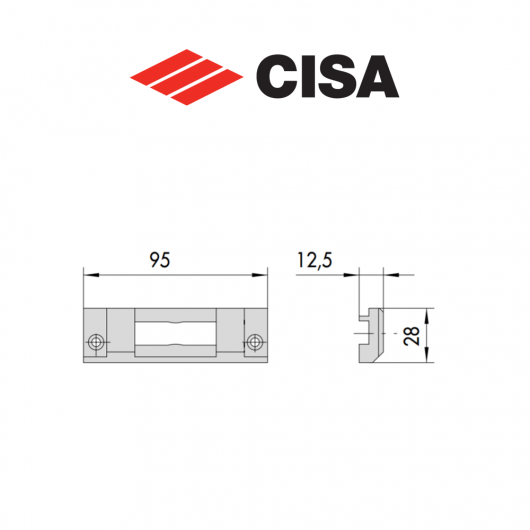 Contropiastra in nylon Cisa art. 0628765