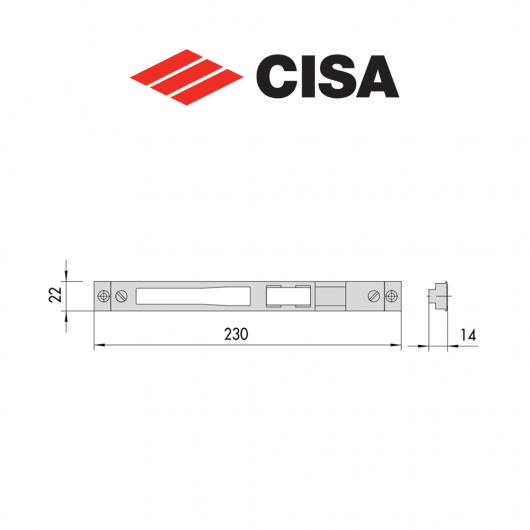 Contropiastra in metallo Cisa art. 0646305