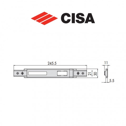 Contropiastra in metallo Cisa art. 0646331012