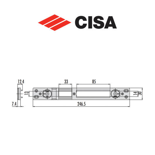 Contropiastra in metallo Cisa art. 0646357