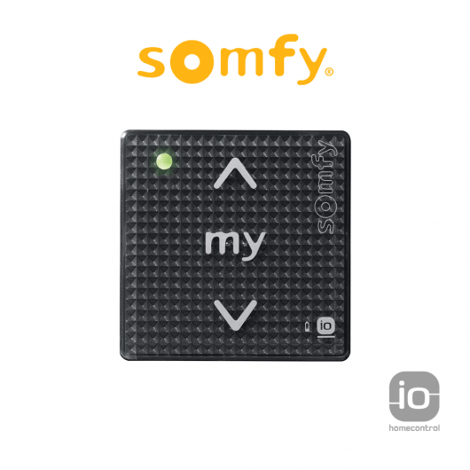 SMOOVE 1 io Black Shine Somfy - Radiocomando monocanale per motori radio io