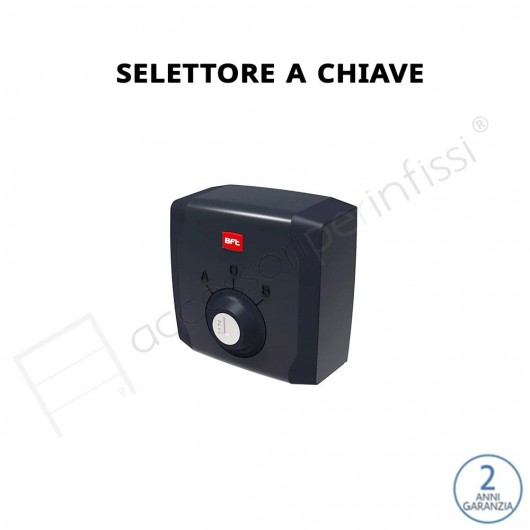 Q.BO KEY WM BFT selettore a chiave non antivandalica con struttura in plastica