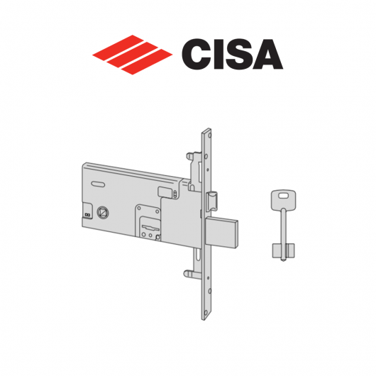 Serratura meccanica a doppia mappa Cisa entrata 70 art. 5731873