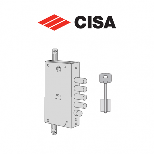 Serratura meccanica a doppia mappa Cisa entrata 64 art. B751528