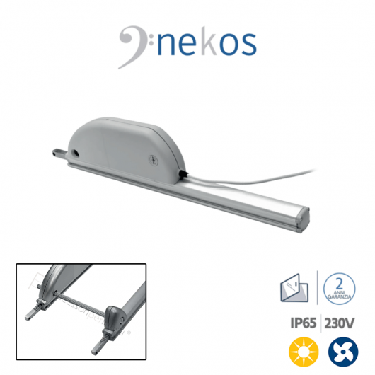 SKYRO 650 Nekos - Attuatore a cremagliera per lucernari e cupole SKYRO 650 Nekos - Attuatore a cremagliera per lucernari e cupole