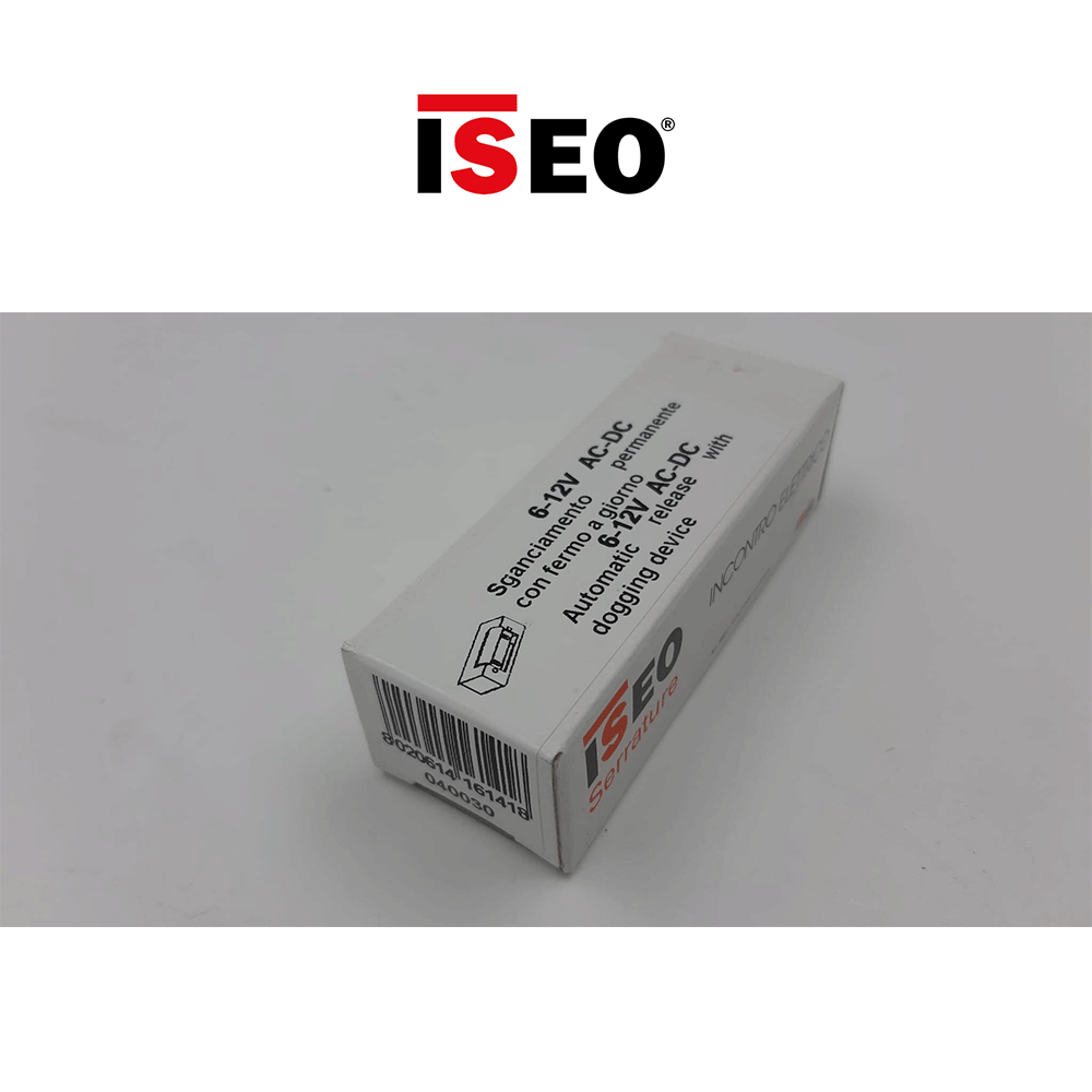040030 Iseo - Incontro elettrico sganciamento permanente 6-12Vac/Vdc reversibile per porte metalliche 040030 Iseo - Incontro elettrico sganciamento permanente 6-12Vac/Vdc reversibile per porte metalliche