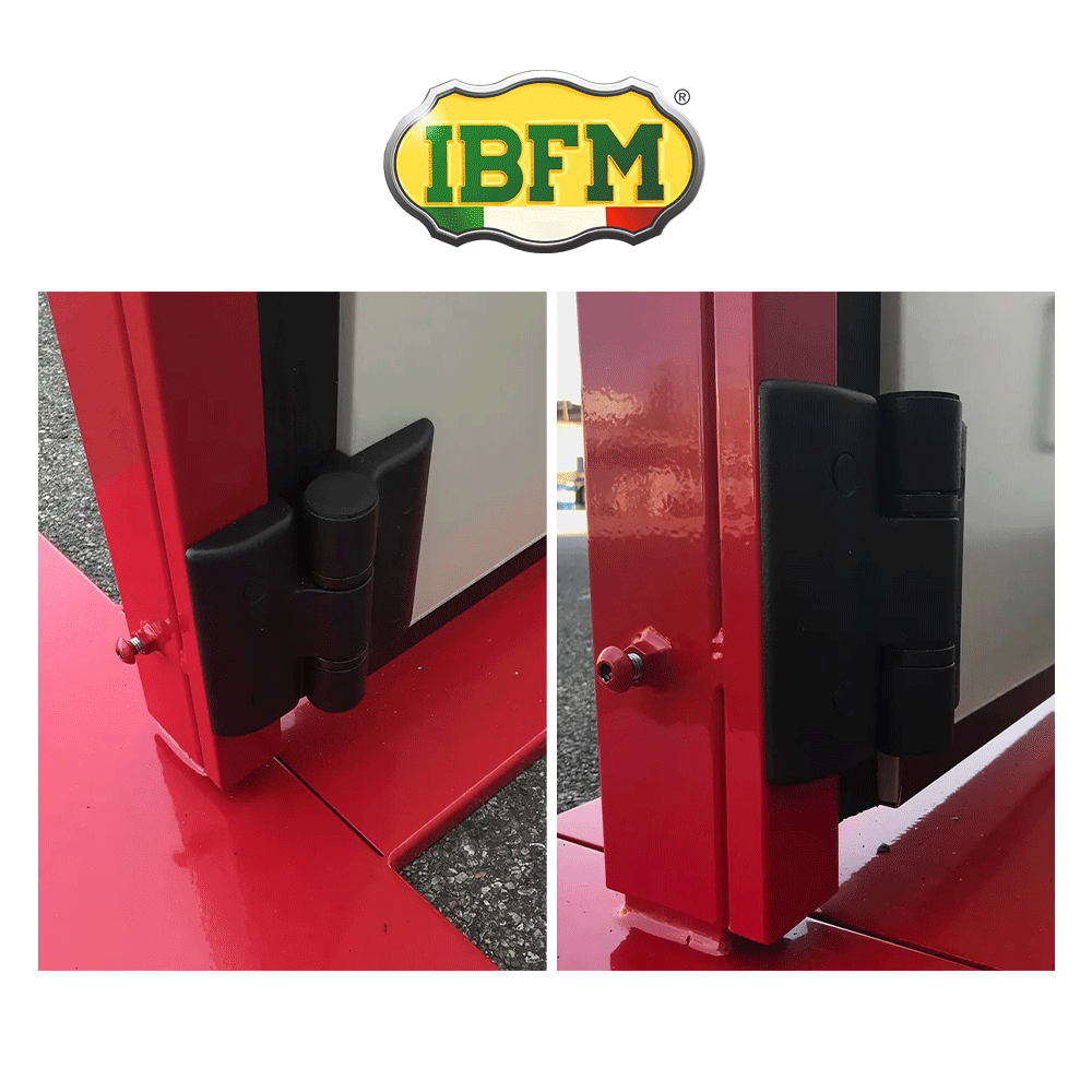 Cerniera doppia 2 perni Ø 20 mm Cisa - Alluminio verniciato nero Cerniera doppia 2 perni Ø 20 mm Cisa - Alluminio verniciato nero