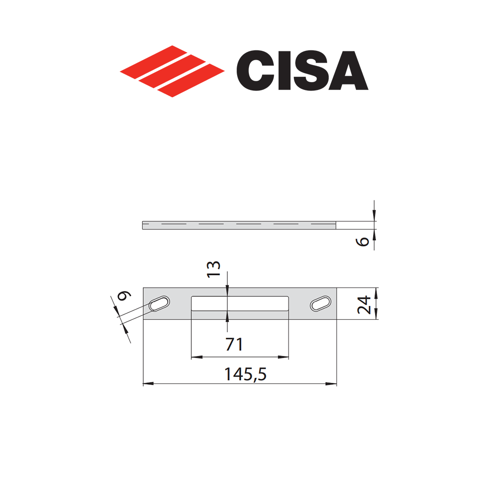 Contropiastra in acciaio Cisa art. 0646126
