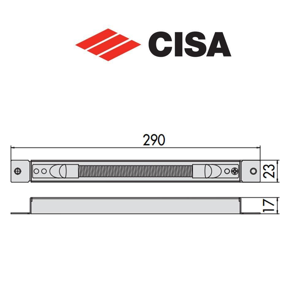 Passacavo a molla da incasso CISA per sistemi antipanico art. 0651515 Passacavo a molla da incasso CISA per sistemi antipanico art. 0651515