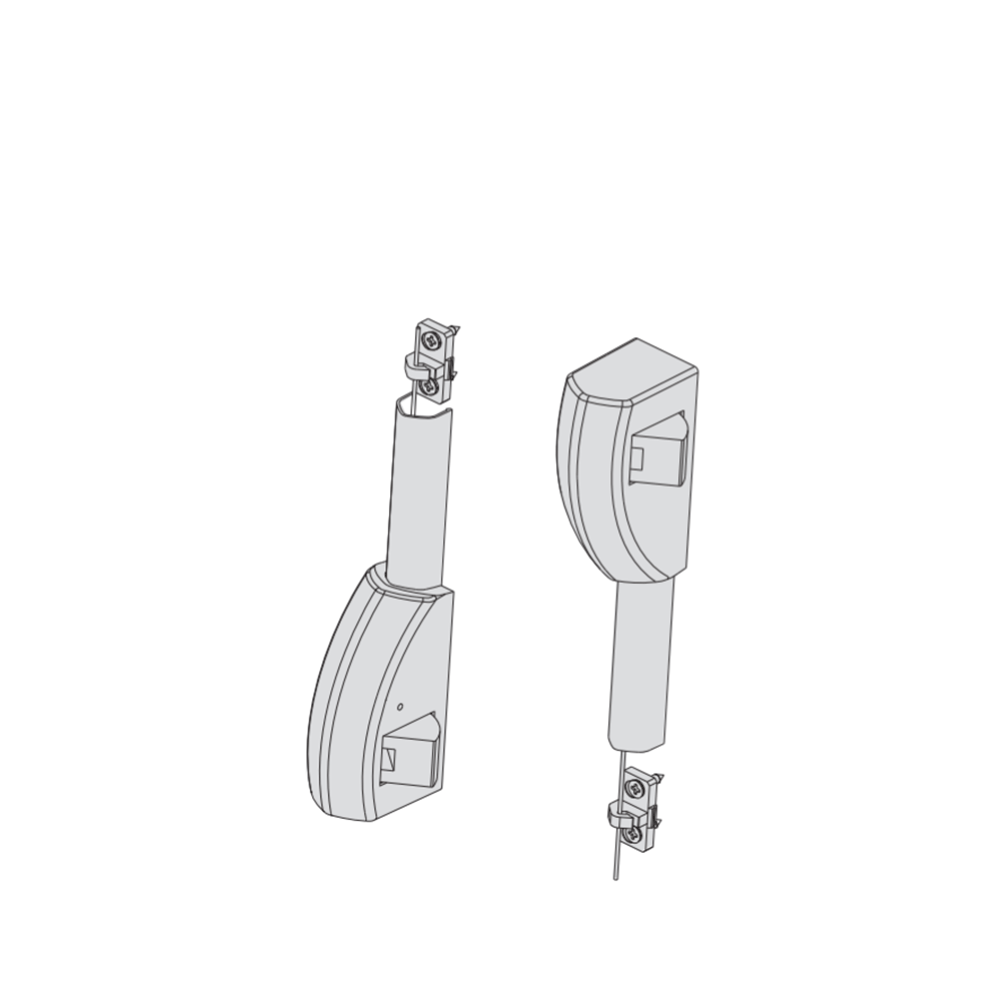 Coppia scrocchi laterali per maniglioni antipanico Cisa art. 0706351 Coppia scrocchi laterali per maniglioni antipanico Cisa art. 0706351