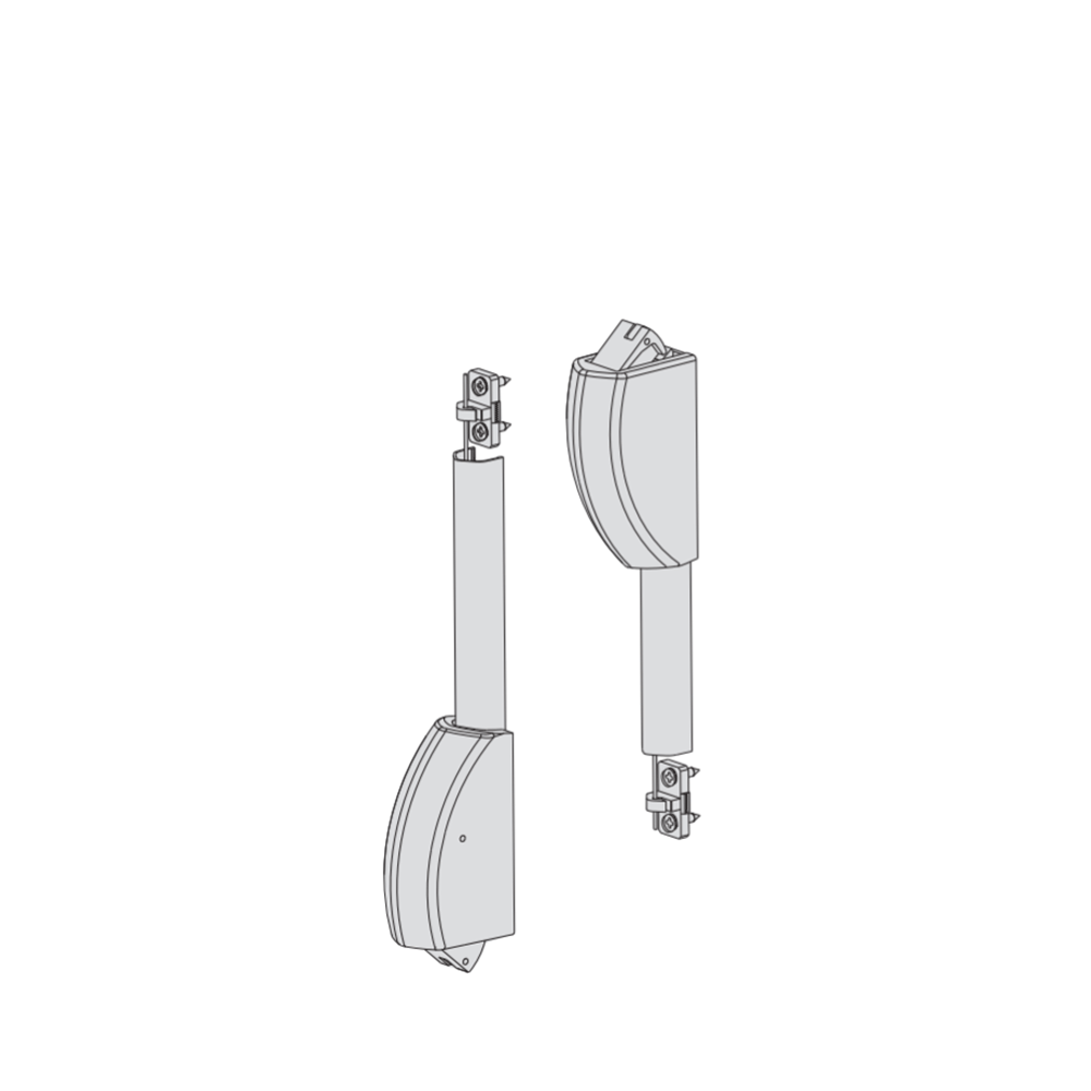 Coppia scrocchi alto/basso per maniglioni antipanico Cisa art. 0706361 Coppia scrocchi alto/basso per maniglioni antipanico Cisa art. 0706361