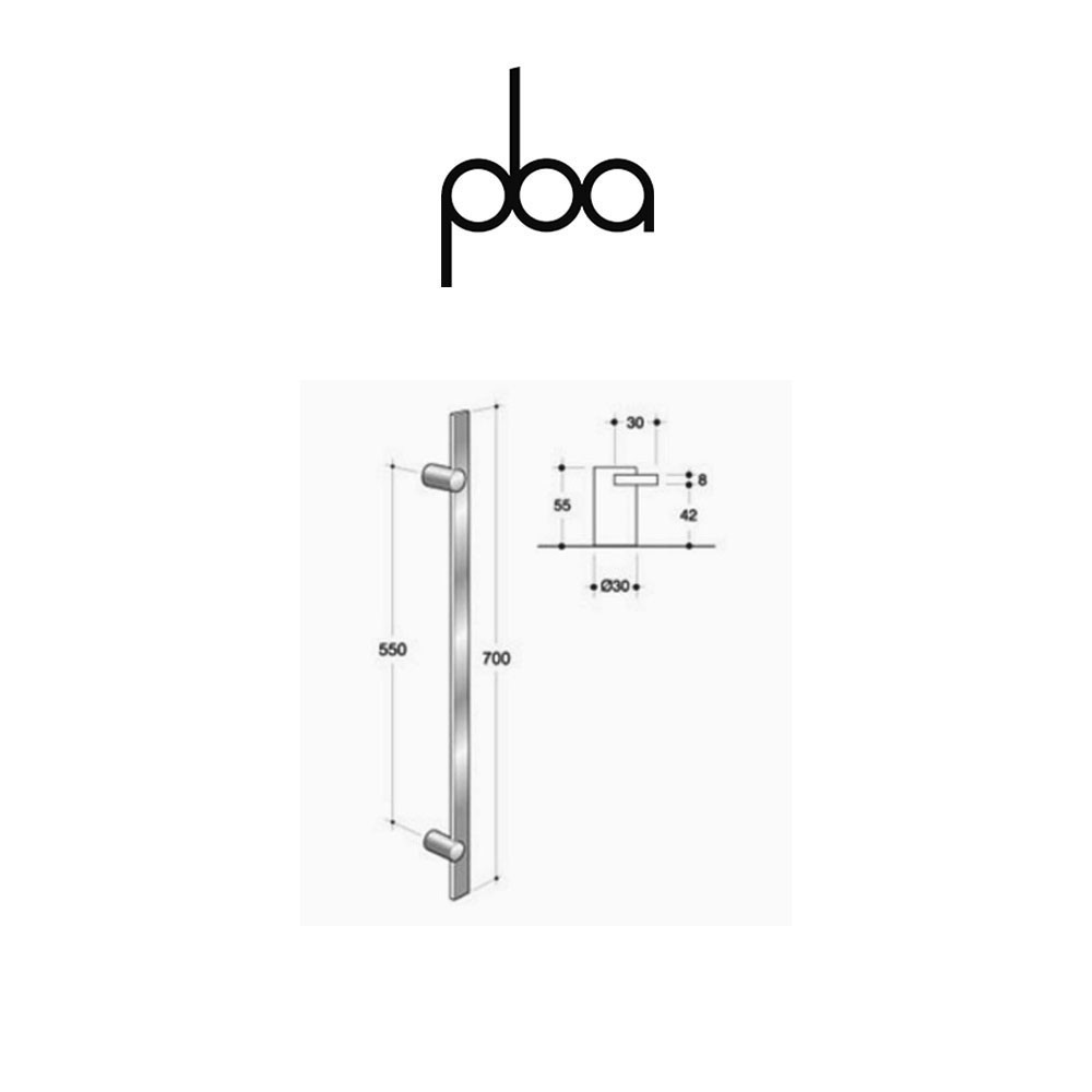 Maniglione PBA Programma IT int. 550 mm lung. 700 mm art. 0IT.022.0055