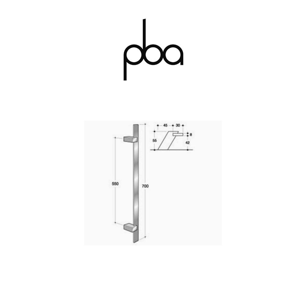 Maniglione PBA Programma IT int. 550 mm lung. 700 mm art. 0IT.092.0055 Maniglione PBA Programma IT int. 550 mm lung. 700 mm art. 0IT.092.0055
