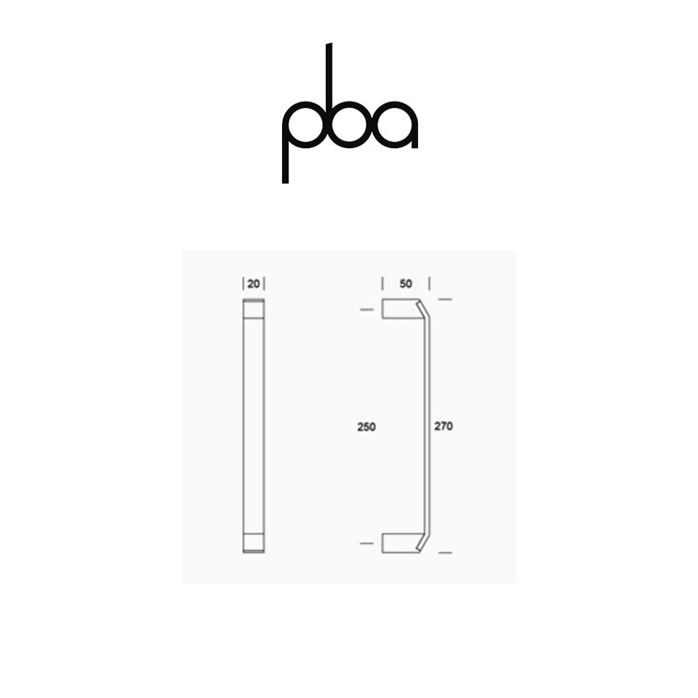 Maniglione PBA Programma IT int. 250 mm lung. 270 mm art. 0IT.152.0025