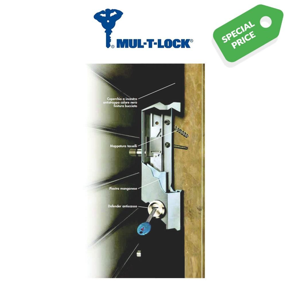 Serrature accoppiate di sicurezza per serrande Mul-T-Lock art. LW103200200SC - chiave a stessa cifratura KA