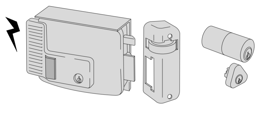 Serratura elettrica Cisa entrata 80 Destra art. 11731801