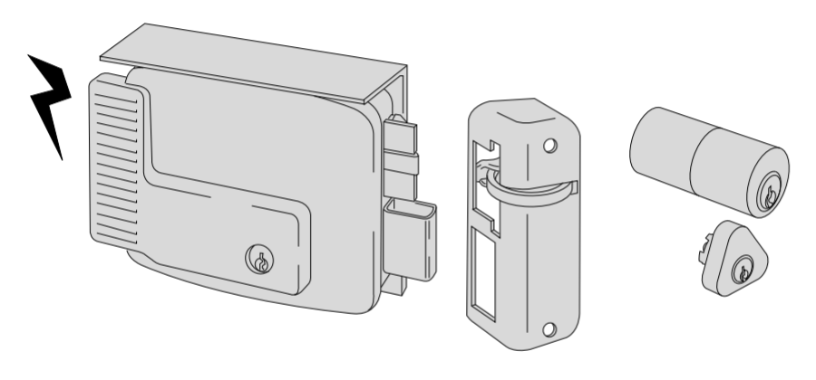 Serratura elettrica Cisa entrata 60 Sinistra art. 11761602