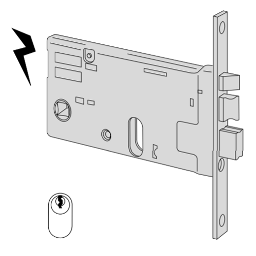 Serratura elettrica a cilindro Cisa entrata 90 art. 1446090 Serratura elettrica a cilindro Cisa entrata 90 art. 1446090