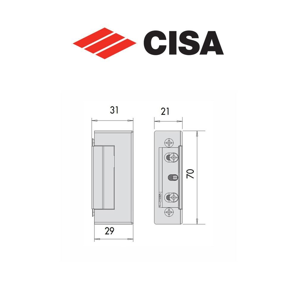 Incontro elettrico per serrature Cisa art. 15100 con fermo a giorno Incontro elettrico per serrature Cisa art. 15100 con fermo a giorno