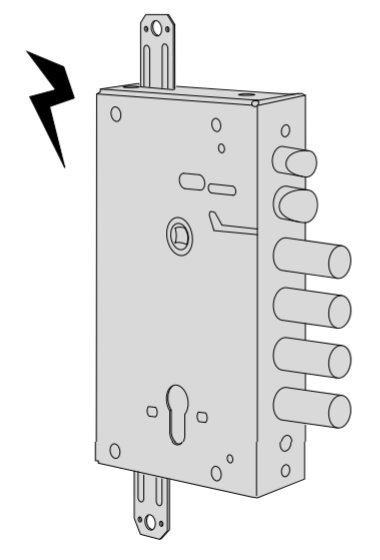 Serratura elettrica Cisa Revolution entrata 64 art. 1551528B Serratura elettrica Cisa Revolution entrata 64 art. 1551528B