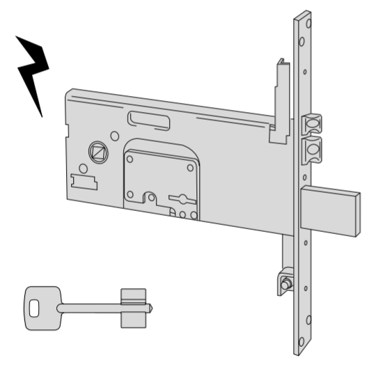 Serratura elettrica a doppia mappa Cisa entrata 90 art. 1735790 Serratura elettrica a doppia mappa Cisa entrata 90 art. 1735790