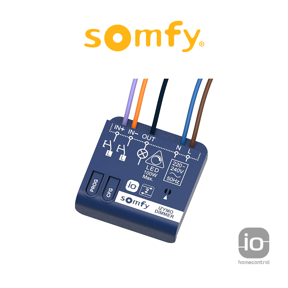 Ricevitore per illuminazioni Somfy IZYMO DIMMER RECEIVER io Ricevitore per illuminazioni Somfy IZYMO DIMMER RECEIVER io