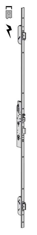 Serratura elettrica multipunto Cisa Multitop Pro entrata 40 frontale a U art. 1943640