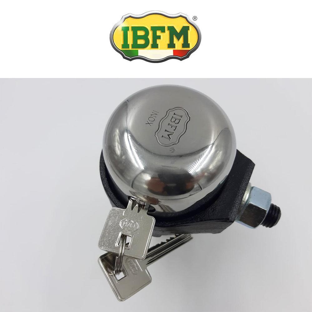Lucchetto a campana per serrande IBFM Bullit con chiave a cifratura unica KA Lucchetto a campana per serrande IBFM Bullit con chiave a cifratura unica KA