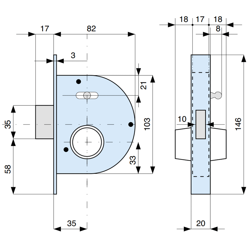 255350 MG serratura da infilare 255350 MG serratura da infilare