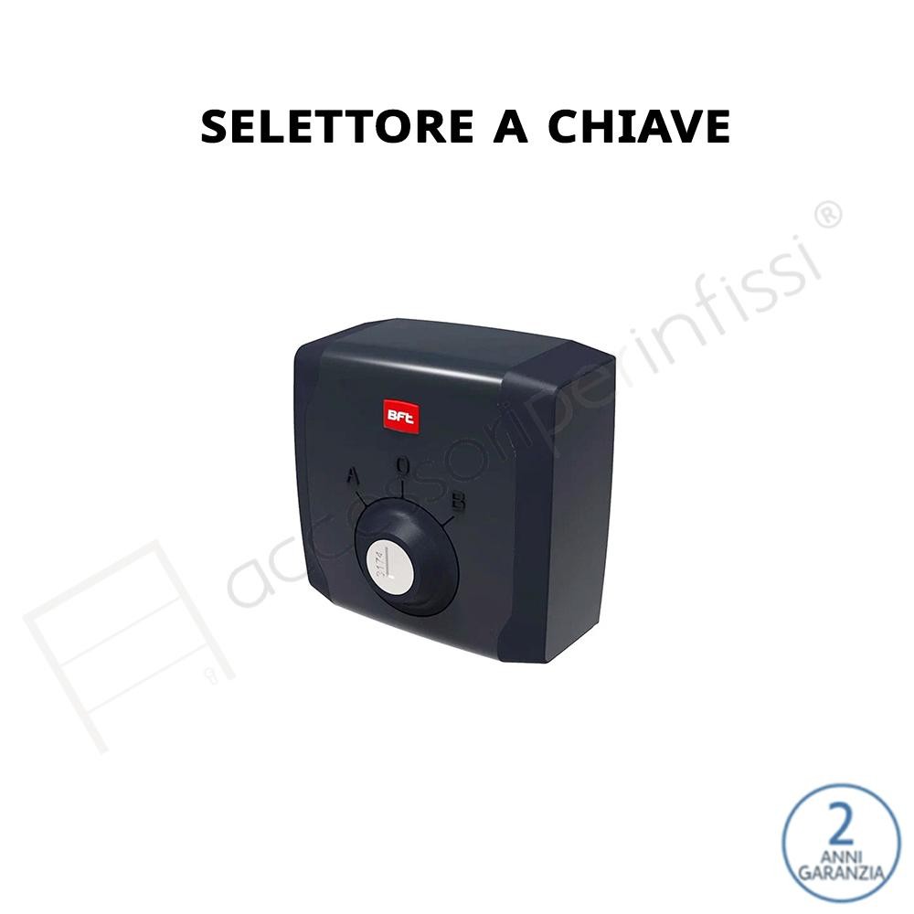 Q.BO KEY WM BFT selettore a chiave non antivandalica con struttura in plastica