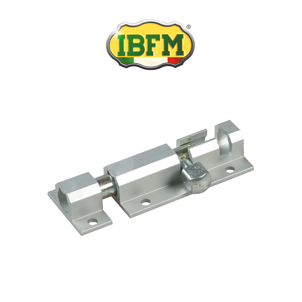 Catenaccio stretto in alluminio Ibfm Argento art. 26/A Catenaccio stretto in alluminio Ibfm Argento art. 26/A